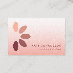 Nail Salon Logo Moderne Gold Manicurist Visitekaartje