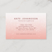 Nail Salon Logo Peach Rosy Manicurist Visitekaartje (Achterkant)