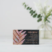 Nail Salon Loyalty Korting Visitekaartje (Staand voorkant)