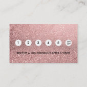 Nail Salon Loyalty Korting Visitekaartje (Achterkant)