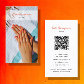 Nail Salon Makeup Artist Photo QR Code Script Visitekaartje