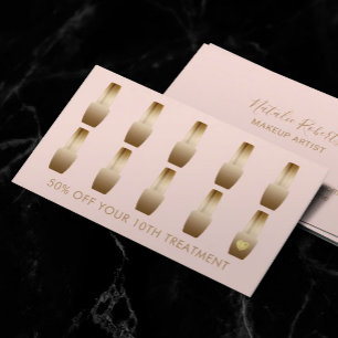 Nail Salon Makeup kunstenaar Manicurist Blush Loya Klantenkaartje