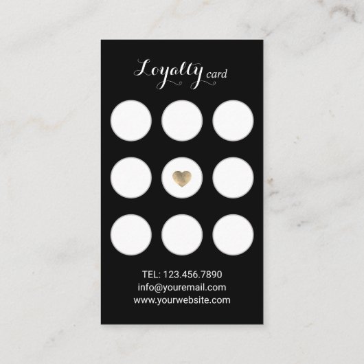 Nail Salon Manicurist Black Glitter drijft Loyalty (Achterkant)