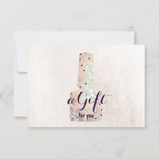 Nail Salon Manicurist Cadeaubon (Voorkant)