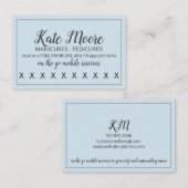 Nail Salon Manicurist Customer Loyalty Punch Kaart (Voorkant / Achterkant)