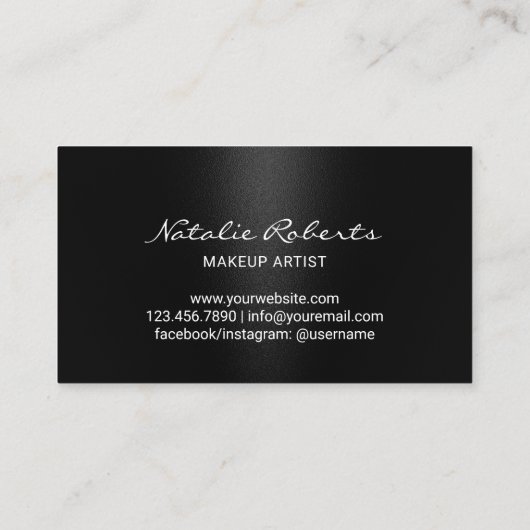 Nail Salon Manicurist Modern Black Beauty Loyalty (Achterkant)