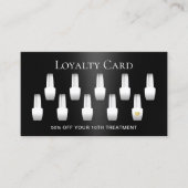 Nail Salon Manicurist Modern Black Beauty Loyalty (Voorkant)