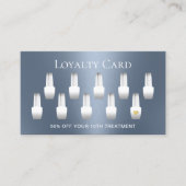 Nail Salon Manicurist Modern Dusty Blue Loyalty (Voorkant)