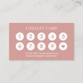 Nail Salon Manicurist Modern Roos Gold Drivers Klantenkaartje (Achterkant)