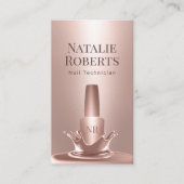 Nail Salon Manicurist Roos Gold Poland Splash Visitekaartje (Voorkant)