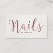 Nail Salon Manicurist Roos Gold Script Loyalty (Voorkant)