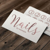 Nail Salon Manicurist Roos Gold Script Loyalty