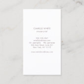 Nail Salon, Mauve Pink Manicurist Poolse fles Visitekaartje (Achterkant)