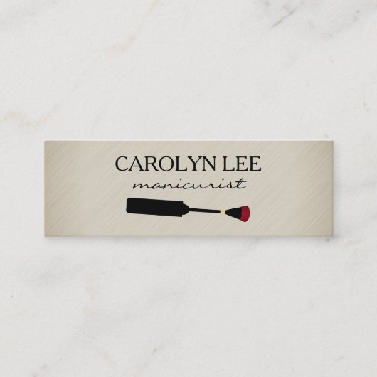 Nail Salon Mini Visitekaartje (Voorkant)