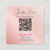 Nail Salon Modern Minimalist Vierkante Visitekaartje (Voorkant)