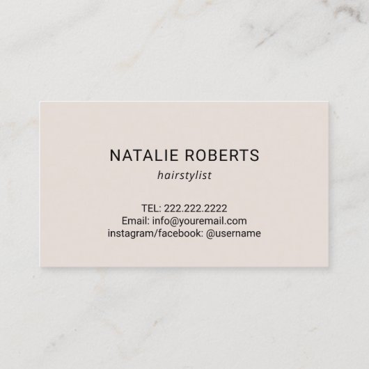 Nail Salon Modern Roos Gold Glitter Typografie Visitekaartje (Achterkant)