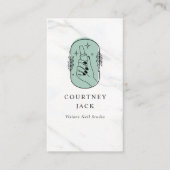 Nail Salon Nail Stylist Manicurist Luxury Marble Visitekaartje (Voorkant)