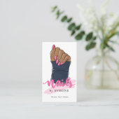 Nail Salon Nail Stylist Nail Artist Beauful Hand Visitekaartje (Staand voorkant)