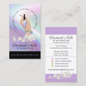 Nail Salon Nail Tech Diamond Nails Art Manicurist Visitekaartje (Voorkant / Achterkant)