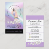 Nail Salon Nail Tech Diamond Nails Art Manicurist Visitekaartje (Voorkant / Achterkant)