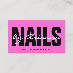  Nail Salon   Nail Tech   Nail Stylist Vrouw Hand Visitekaartje