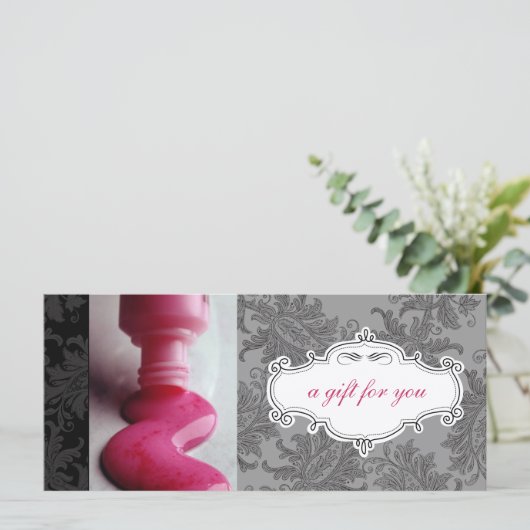 Nail Salon of Day Spa Cadeaubonnen (Staand voorkant)