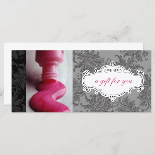 Nail Salon of Day Spa Cadeaubonnen (Voorkant / Achterkant)