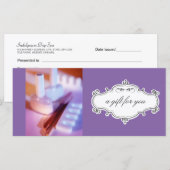 Nail Salon of Day Spa Cadeaubonnen (Voorkant / Achterkant)