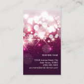 Nail Salon Pink Glitter Loyalty Punch Kaart (Achterkant)