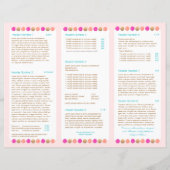 Nail Salon Pink Poolse drievoudig brochure (Achterkant)