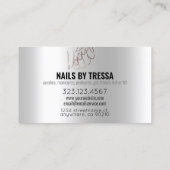 Nail Salon Platinum Glitter + Metallic Roos Gold Visitekaartje (Achterkant)