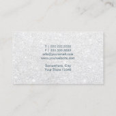 Nail Salon Poland Makeup Artist Dusty Blue Glitter Visitekaartje (Achterkant)