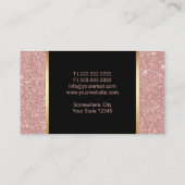 Nail Salon Poland Makeup Artist Roos Gold Glitter Visitekaartje (Achterkant)