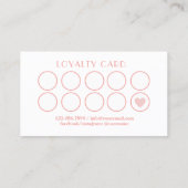 Nail Salon Polish Bottle Sketch blush Pink Klantenkaartje (Achterkant)