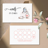 Nail Salon Polish Bottle Sketch blush Pink Klantenkaartje