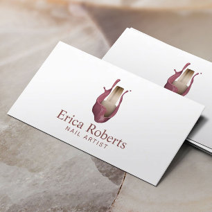 Nail Salon Pools goudflesje Modern Manicurist Visitekaartje