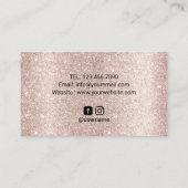 Nail Salon Pools Manicurist Luxury Roos Gold Visitekaartje (Achterkant)