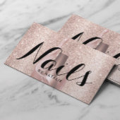 Nail Salon Pools Manicurist Luxury Roos Gold Visitekaartje
