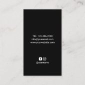 Nail Salon Pools Roos Gold Metallic Manicurist Visitekaartje (Achterkant)