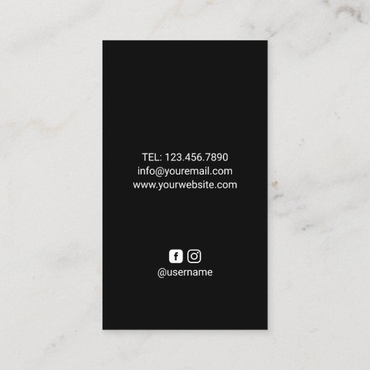 Nail Salon Pools Roos Gold Metallic Manicurist Visitekaartje (Achterkant)