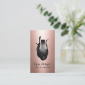 Nail Salon Pools Roos Gold Metallic Manicurist Visitekaartje (Staand voorkant)