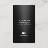 Nail Salon Pools zwart-gouden handschrijver Visitekaartje (Achterkant)