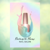 Nail Salon Poolse bottelaar Unicorn Splash Raamsticker (Vel 3)