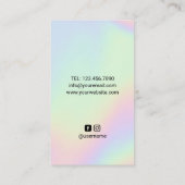 Nail Salon Poolse bottelaar Unicorn Splash Visitekaartje (Achterkant)