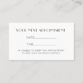 Nail Salon Poolse Fles Sketch Blush Pink Afsprakenkaartje (Achterkant)