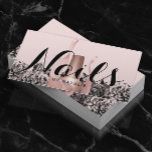 Nail Salon Poolse Manicurist Vintage Floral Pink Visitekaartje<br><div class="desc">Nail Salon Poolse bottelmanicurist  Floral Visitekaartjes.</div>