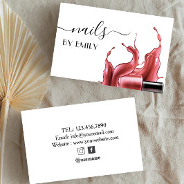 Nail Salon Poolse manicurist Visitekaartje