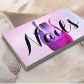 Nail Salon Poolse Manicurist Waterverf Pink Ombre Visitekaartje