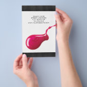 Nail Salon Price List Flyer {floral backside} (Hand)