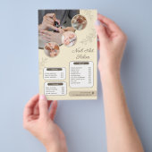 Nail Salon prijslijst | manicure pedicure Flyer (Hand)
